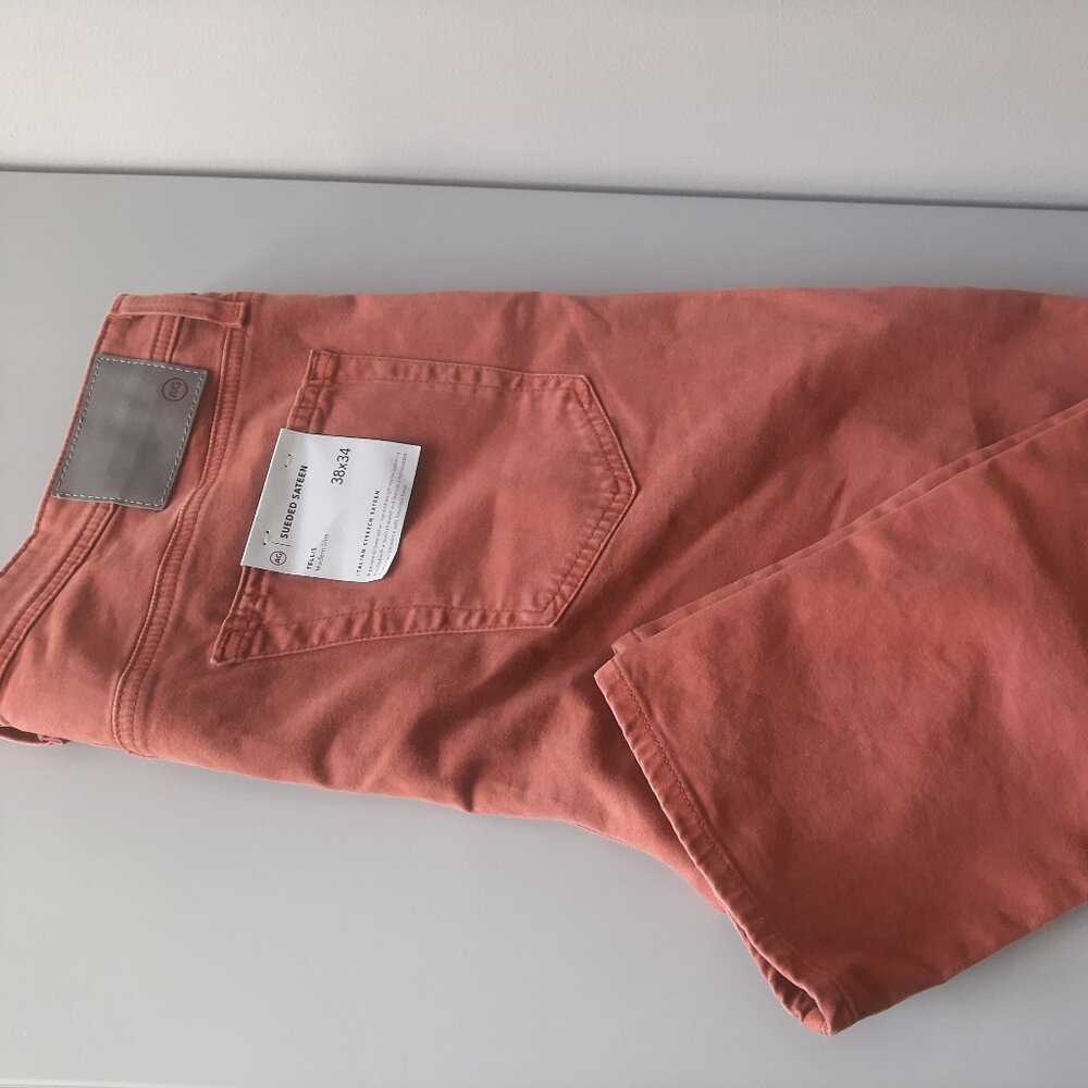 AG - Tellis - Italian Stretch Sueded Sateen Pants - Mens 38 x 34 - New w/ Tags